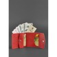 Жіночий шкіряний гаманець червоний Saffiano BlankNote