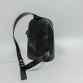 Мужская кожаная нагрудная сумка Chest bag черного цвета BlankNote