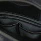 Чоловіча шкіряна нагрудна сумка Chest bag чорного кольору BlankNote