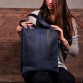 Містка сумка-шоппер синього кольору BlankNote