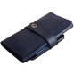Кожаный кошелёк темно-синего цвета со слотами для карточек ручной работы BlankNote