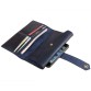 Шкіряний гаманець темно-синього кольору з відділеннями для карточок ручної роботи BlankNote