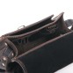 Компактна коричнева шкіряна сумка через плече  Old master