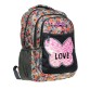 Рюкзак шкільний з квітковим принтом Butterfly Class