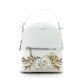 Рюкзак с цветочным принтом белого цвета David Jones