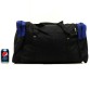 Чорна дорожня сумка з синіми вставками Wallaby