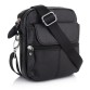 Шкіряна чорна сумка через плече Buffalo Bags