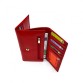 Оригінальний жіночий гаманець яскравого червоного кольору Canpellini