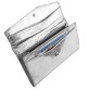 Сріблястий гаманець з натуральної шкіри Canpellini