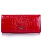 Шкіряний лаковий гаманець червоного кольору Canpellini