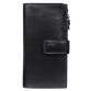 Крутой кожаный кошелек черного цвета Canpellini