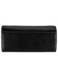 Жіночий гаманець з м&#39;якої чорної шкіри Grass