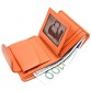 Оранжевый кожаный кошелёк Desisan