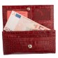 Красный кошелёк с фактурой крокодила Tony Bellucci