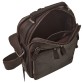 Темно-коричнева шкіряна сумка через плече Buffalo Bags