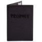 Обкладинка для паспорта шкіряна 003-127 чорний дрібний флотар Canpellini