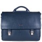 Крутой синий портфель из натуральной кожи Desisan
