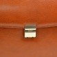 Оригинальный кожаный портфель рыжего цвета Desisan