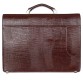 Шикарный кожаный портфель коричневого цвета Desisan