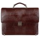 Шикарный кожаный портфель коричневого цвета Desisan