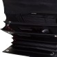 Презентабельний шкіряний портфель чорного кольору Karya