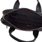Элегантный кожаный портфель черного цвета Karya