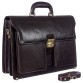 Кожаный портфель с фактурой коричневый флотар Tony Bellucci