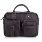 Коричневая кожаная сумка-портфель Buffalo Bags