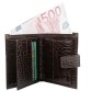 Бумажник с фактурой коричневый крокодил Canpellini