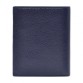 Синий кожаный бумажник без застежки Desisan