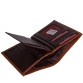 Рудий чоловічий гаманець з коричневою серединою Grass