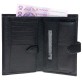 Чорний чоловічий гаманець з відділом для паспорта Karya