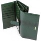 Лакированый зелёный кожаный кошелёк  Marco Coverna