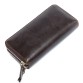 Коричневий шкіряний гаманець-клатч на два відділення Bexhill