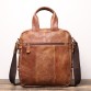 Містка сумка під А4 коричневого кольору Vintage