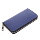 Синій гаманець на блискавці із сап&#39;янової шкіри Newery