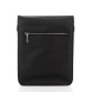 Чёрная кожаная сумка через плечо из кожаным подкладом Newery N4227GA Newery