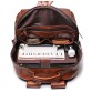 Коричневый кожаный рюкзак для города  Vintage