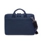 Кожаная сумка для ноутбука 13″ синяя  Issa Hara