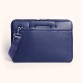Кожаная сумка для ноутбука синяя 13"  Issa Hara