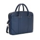 Кожаная синяя сумка - портфель Issa Hara