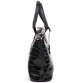 Лакированная женская сумка черного цвета Wallaby