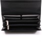 Качественный кожаный кошелек матового черного цвета  Buono