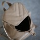 Жіночий рюкзак з бежевої шкіри Jizuz