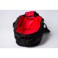 Сумка-рюкзак чорний з червоною підкладкою INFINITY MAD
