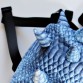 Синий рюкзак с фактурой рептилии MadPax
