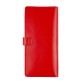 Червоний шкіряний гаманець на кнопці Comfort Milu