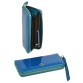 Світло-синій шкіряний гаманець з ремінцем Bretton