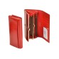 Женский кожаный кошелек красного цвета Alessandro Paoli