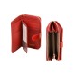Качественный кожаный кошелек красного цвета Alessandro Paoli